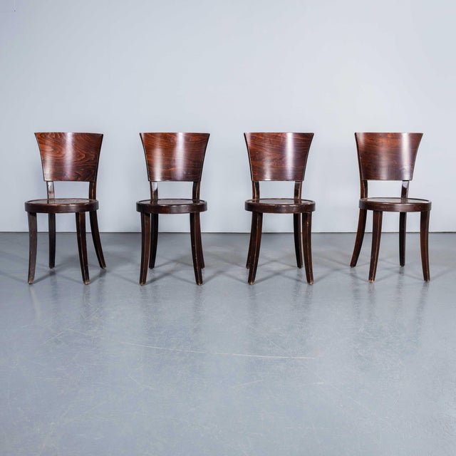 Spade Back Bentwood Dining Chairs, 1960s, Set of 4 For Sale - Image 12 of 12