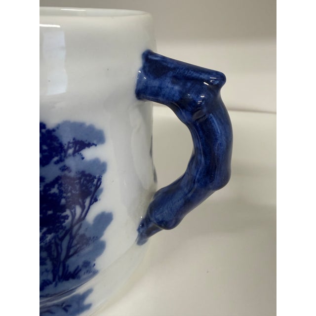 Vintage Blue & White Transferware Mug For Sale In Milwaukee - Image 6 of 6