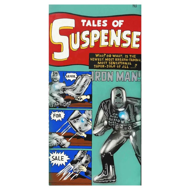 Solo, Iron Man, Mixed Media on Canvas, 2017 For Sale