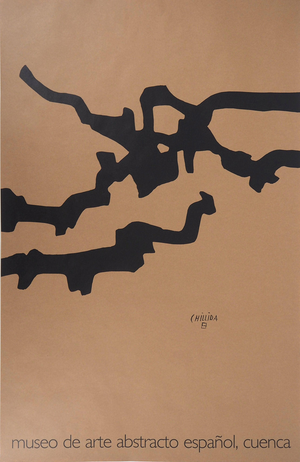 Abstraction en Noir Poster after Eduardo Chillida