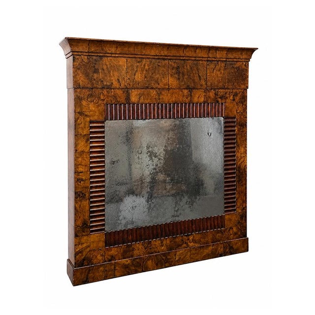 Large 19th Century Briar Mirror For Sale - Image 3 of 5