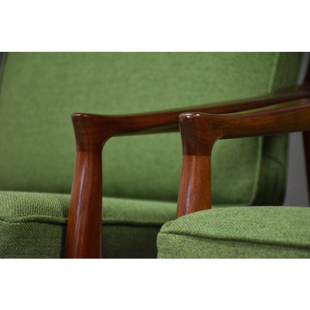 Mid 20th Century Milo Baughman Archie Walnut Lounge Chairs - A Pair For Sale - Image 9 of 9