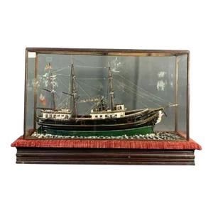 Folk Art Ship Model of a Steamship