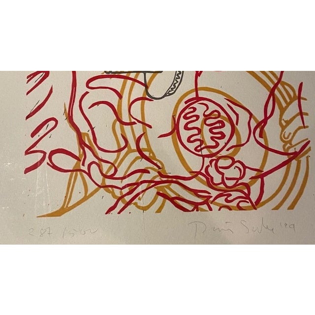 Signed, dated and numbered in pencil, lower margin Color linocut on 300 gram Hahnemuhle paper 9.75 x 8 inches Edition 287...