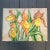 1950s Original Vintage Still Life Painting With Irises Signed For Sale - Image 5 of 5