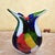 Murano‑Style Multicolored Hand‑Blown Art Glass Vase, 13" For Sale - Image 16 of 18