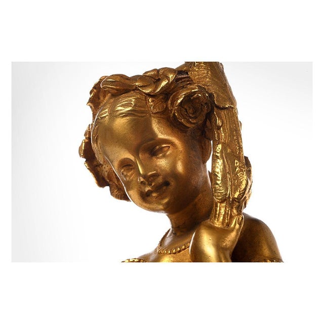 19th Century Gilt Bronze Candelabras, Set of 2 For Sale - Image 6 of 8