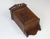 Wood Small Antique Hand Carved Wooden Cabinet For Sale - Image 7 of 10