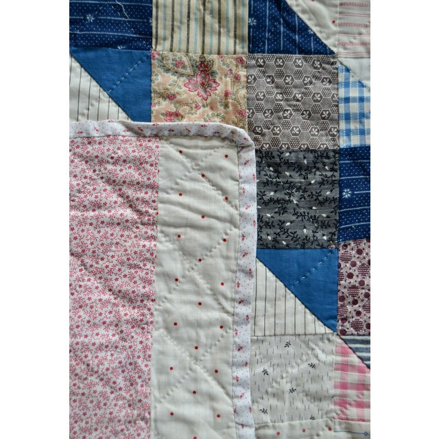 1910s ”Trip Around the World” Antique Quilt - For Sale - Image 15 of 16