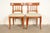 Kindel Furniture Regency Solid Cherry Wood Klismos Side Chairs or Dining Chairs, Pair For Sale - Image 15 of 15