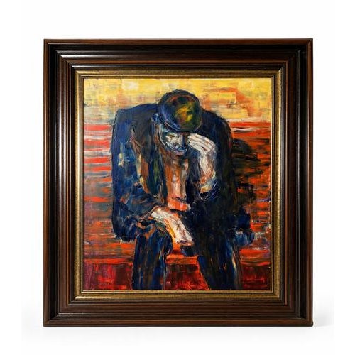 J. Grandjean, De Denker, Oil Painting For Sale - Image 6 of 6