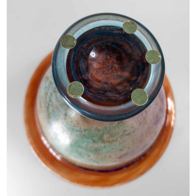 Mid-Century Modern Scandinavian Art Glass Centerpiece Bowl Kjell Engman for Kosta Boda For Sale - Image 11 of 13