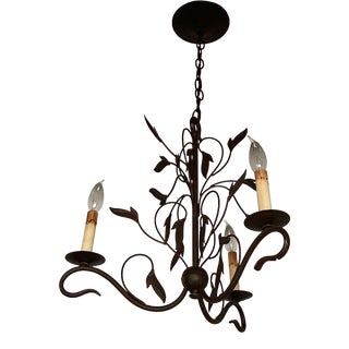 Currey and Company Currey Mini Arcadia Bronze Chandelier -2 Available For Sale