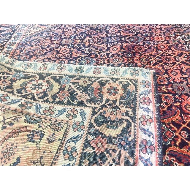 Tribal Antique Persian Feraghan Rug For Sale - Image 3 of 9