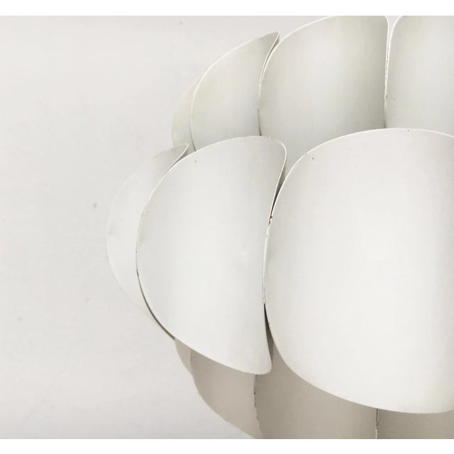 Mid-Century Swiss White Metal Pendant Lamp by H. Zender for Temde For Sale - Image 17 of 18