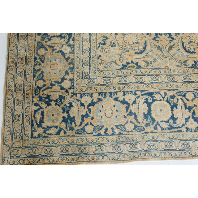 Brown Early 20th Century Persian Tabriz Handmade Wool Rug For Sale - Image 8 of 8