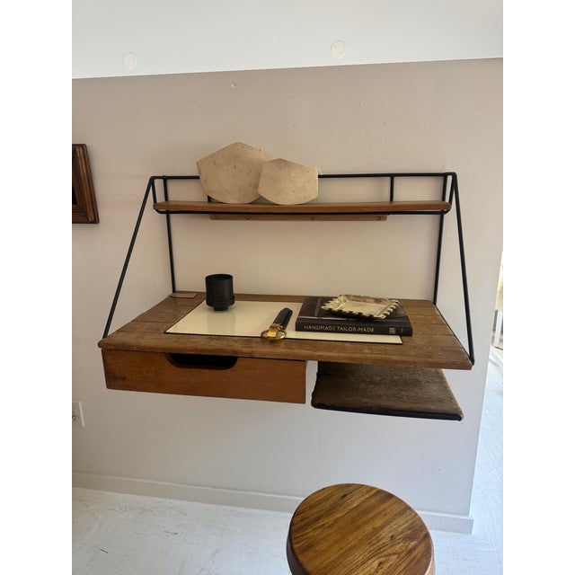 Arthur Umanoff Wall Hanging Desk, 1960s For Sale In New York - Image 6 of 18
