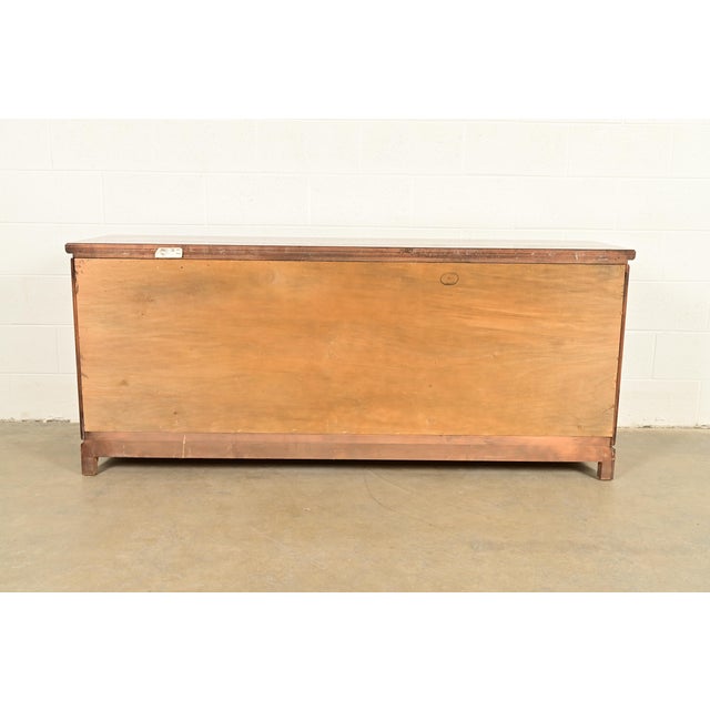 Thomasville Mid-Century Hollywood Regency Chinoiserie Walnut Long Dresser or Credenza, Circa 1970s For Sale - Image 14 of 15