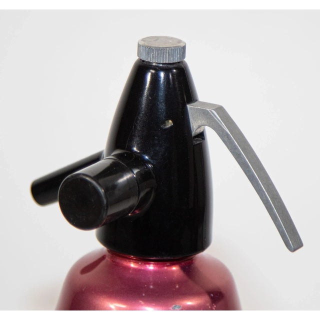 Vintage BOC metallic red Retro soda syphon England 1960's. An original vintage 1960s BOC soda syphon. This is a fantastic...