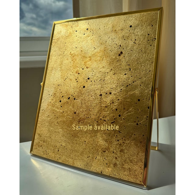 Gold Oxide Wallpaper – Handcrafted Luxury Metallic Surface for High-End Interiors & Statement Walls For Sale - Image 12 of 12
