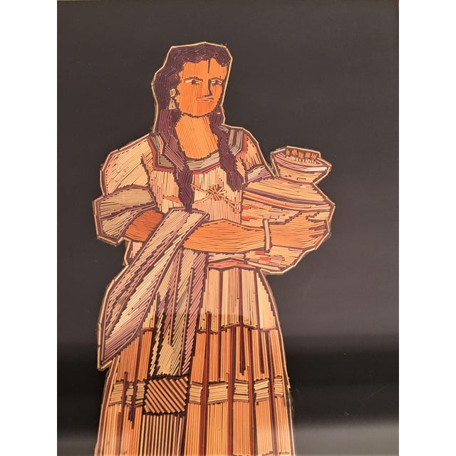 Vintage Mexican Folk Art Popotillo Straw Paintings Chairish