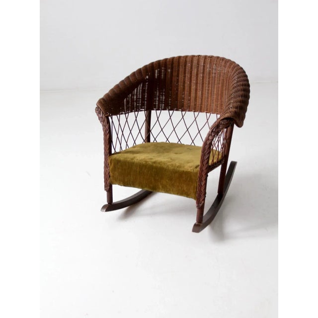 Antique Children's Wicker Rocking Chair Chairish