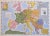 Linen 1949 Original Vintage French Travel Poster, European Railroad Map (Linen Backed) For Sale - Image 8 of 8