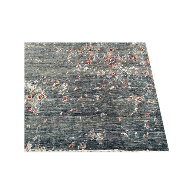 Handwoven Modern Abstract Area Rug 9x12 For Sale - Image 9 of 12