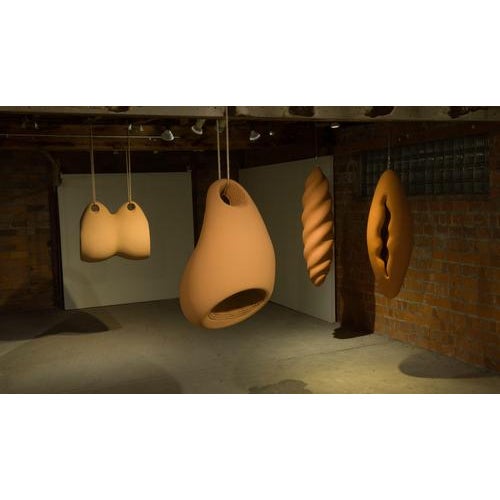 Ceramic H of the Fertile Crescent Sculptural Object by Caspi Ceramics Nl For Sale - Image 7 of 9