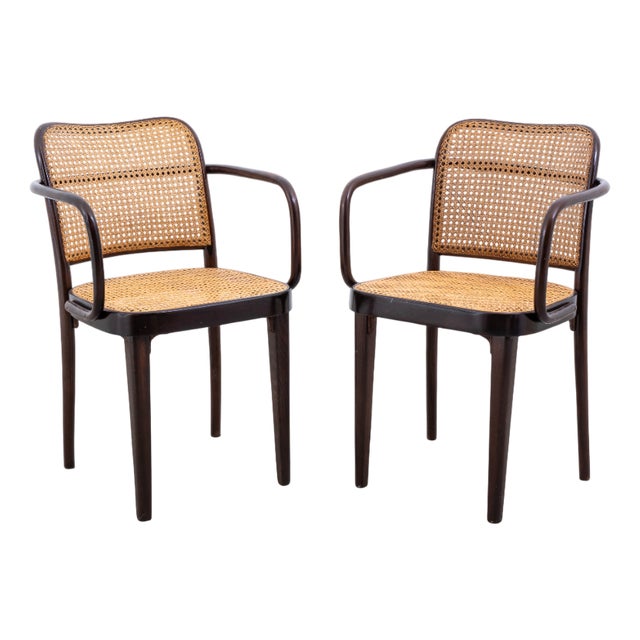 Set of Armchair Model No. A 811/F by Josef Hoffmann for Thonet For Sale