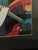 1990s Mid-Century Modern Style Cubist Violinist Painting Signed G. Kendall For Sale - Image 5 of 10