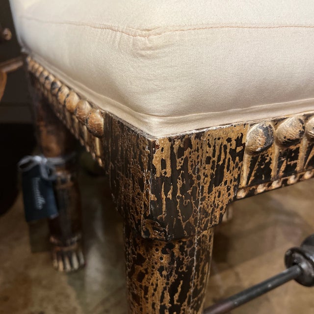 1990s Vintage Hand-Carved Spanish Colonial Style Chair For Sale - Image 11 of 13