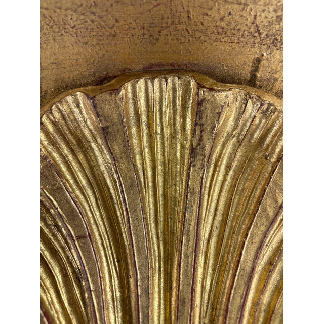 This is a pair of mid-century vintage hand carved Italian wall brackets. These wall brackets have been hand carved into...