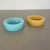 Murano opaline glass ashtrays set of 2 Design: Gino Cenedese Producer: Cenedese Vetri (marked underneath the vase) Origin:...