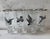 Set of 8 vintage Federal Glass "Sportsman" series highball or tumbler glasses featuring black game bird graphics and a...