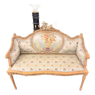 Vintage decorative Cherub Loveseat For Sale