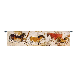 Lascaux Cave Art (B) Loom Woven Tapestry - 54 X 230cm (1'9" X 7'6") - Requires Rod Size 6