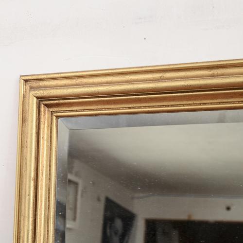 Mid-Century Gilt Wood Mirror For Sale - Image 6 of 9