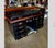 1950s Industrial Roll-Top Metal Tanker Desk With Brass Detailing For Sale - Image 4 of 7