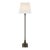 Chapman & Myers by Visual Comfort Signature Cawdor Buffet Lamp in Aged Iron with Linen Shade For Sale