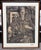 Self Portrait an Architect With Architectural Models Mid Century Large Drawing For Sale - Image 4 of 6