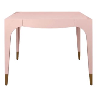 Matthew Izzo Home Lacey Pink Lacquer Game Table For Sale