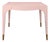 Matthew Izzo Home Lacey Pink Lacquer Game Table For Sale
