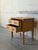 Solid Oak Small Two-Drawer Dresser With Sculpted Fronts and Turned Legs Traditional Vintage 1970s For Sale - Image 4 of 9