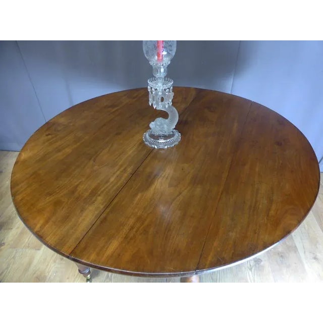 Antique XIX Mahogany Extendable Table For Sale - Image 5 of 9