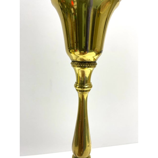 1960s Brass Candelabras – Vintage Candleholders (Set of 2) For Sale - Image 4 of 6