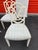White Set of 6 Vintage Custom Upholstered Dining Chairs For Sale - Image 8 of 9