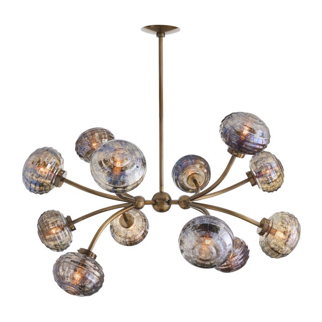Arteriors Home Arteriors Home Merrick Gold Iron Chandelier For Sale - Image 4 of 10