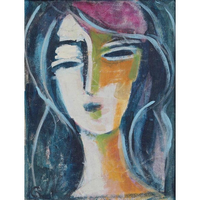 Hidden portraits iv', acrylic on canvas mounted on board, florentine school (circa 1980s-90s). This gallery has acquired a...