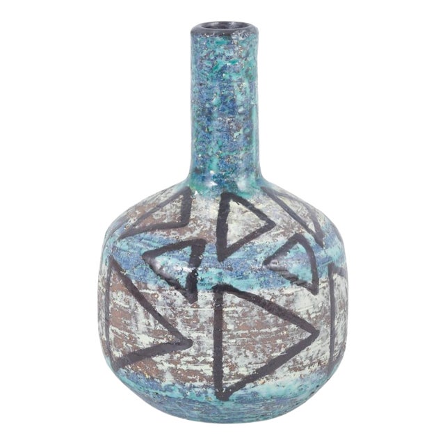 Ceramic Vase with Abstract Pattern by Ingrid Atterberg for Upsala-Ekeby, 1960s For Sale